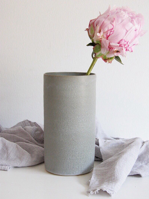 Cylinder Vase No. 1 In Desert Sage