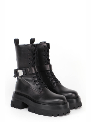 Versace Leonidas Lace-up Boots