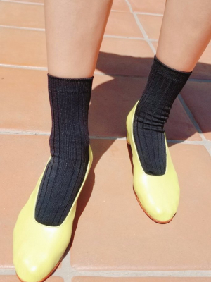 True Black Her Socks