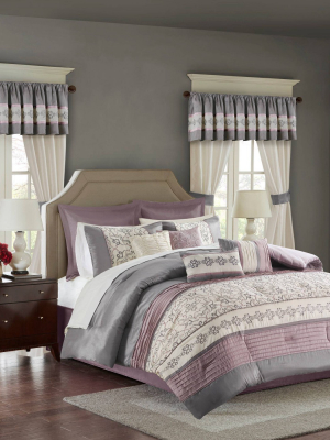 Ivana Comforter Set With Embroidery 24pc