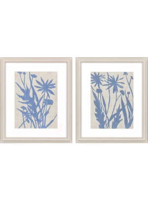 Blue Botanical I (set Of 2)