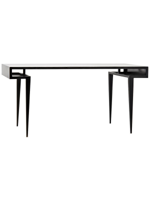 Noir Stiletto Black Metal Desk