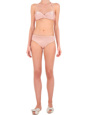 Fiore Solid Strapless Bikini