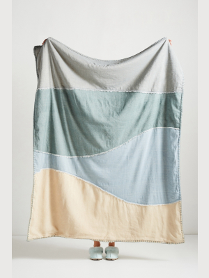 Dannika Sherpa-linen Throw Blanket