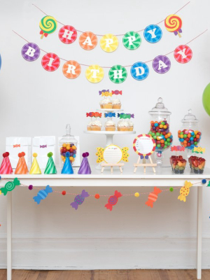 Sweet Rainbow Party - Candy Garland