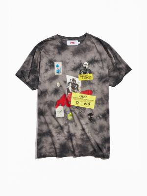 Veni Vidi Vici Abstract Tie And Dye Tee