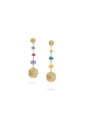 Marco Bicego® Africa Collection 18k Yellow Gold Mixed Gemstone Drop Earrings