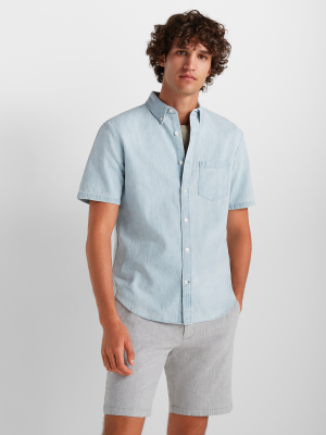 Short Sleeve Denim Shirt