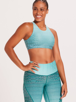 Croc Mudra Sports Bra - High Tide