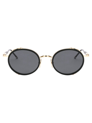 Thom Browne Eyewear Round Frame Sunglasses