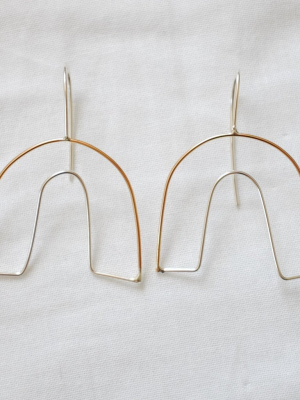 The Arch Earring, 14k Goldfill + Sterling Silver