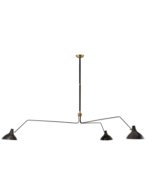 Charlton Grande Triple Arm Chandelier In Various Colors