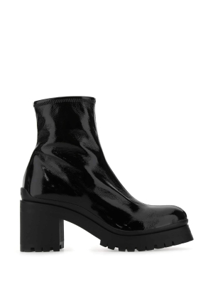 Miu Miu Almond Toe Ankle Boots