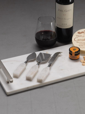 Alabaster 3 Piece Cheese Set