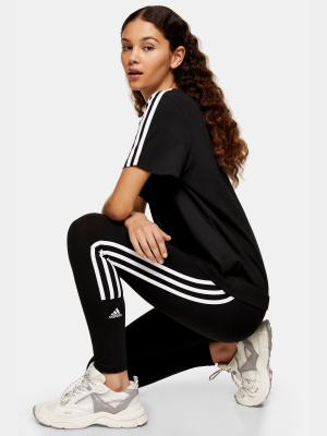 Black Logo Leggings By Adidas