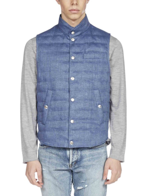 Brunello Cucinelli Buttoned Padded Gillet