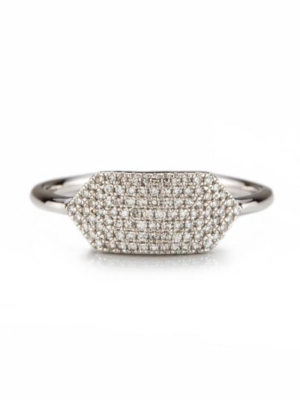 Pave Shield Ring