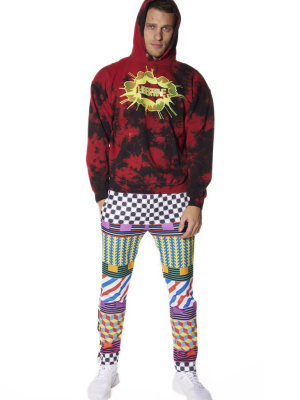 Libertine Screen Print Tie Dye Hooded Sweatshirt