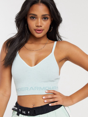 Under Armour Seamless Light Support Bra In Mint