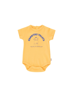 Tiny Cottons Gambitas Treats Body - Yellow/iris Blue