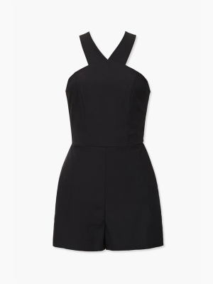 Sleeveless V-neck Romper