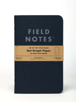 Pitch Black Dot-graph Roleplaying Notebook Refill - Set Of 2
