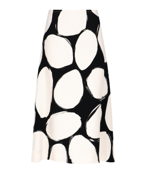 Marni Graphic Print Midi Skirt