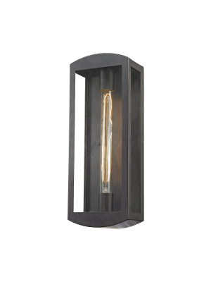 Trenton 1-light 17 X 4 X 6 Outdoor Sconce In Blackened Bronze