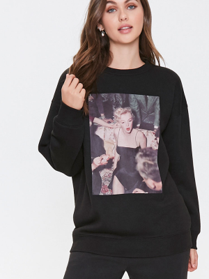 Fleece Marilyn Monroe Sweatshirt