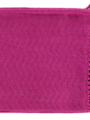 Thelma Throw Blankets In Bright Pink Color