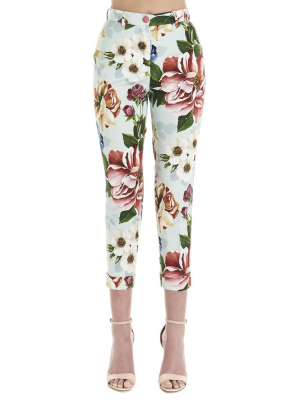 Dolce & Gabbana Floral Print Pants