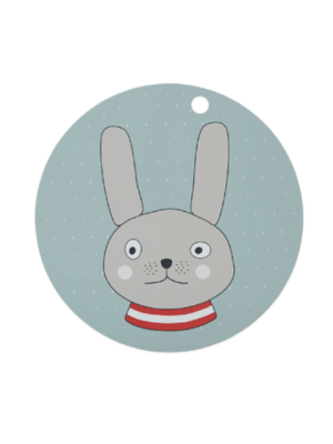 Placemat Rabbit In Minty