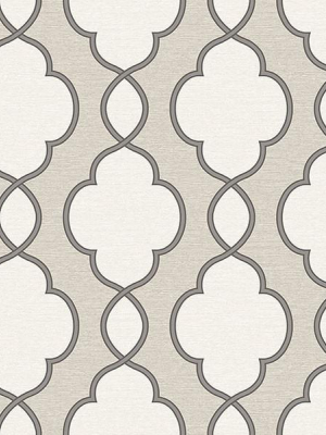 Structure Silver Chain Link Wallpaper From The Symetrie Collection By Brewster Home Fashions