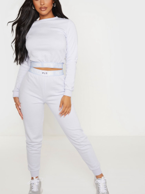 Prettylittlething Petite Baby Blue Lounge Jogger