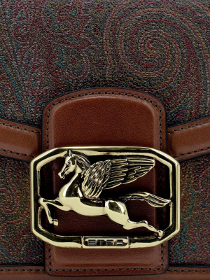 Etro Pegaso Plaque Paisley Shoulder Bag