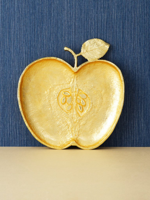 Apple Plate Gold