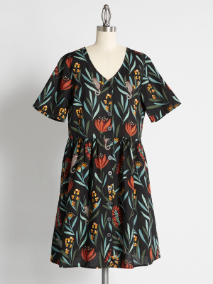 Jaded Jungle Nights A-line Dress