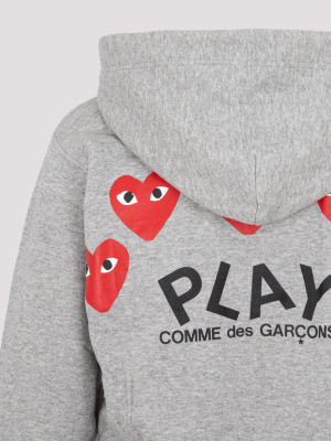 Comme Des Garçons Play Zipped Heart Hoodie