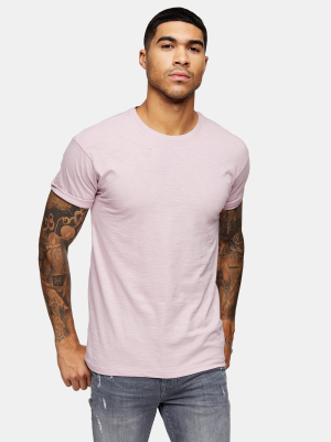 Lilac Slub Roller T-shirt