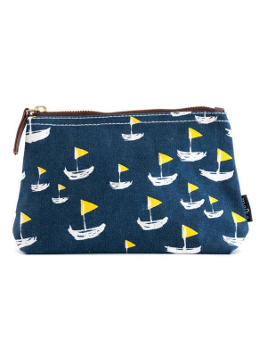 Maika Sailboat Zip Pouch