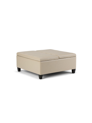 Tyler Coffee Table Storage Ottoman - Wyndenhall