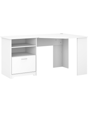 Bush Furniture Cabot 60 Corner Desk, White Wc31915k