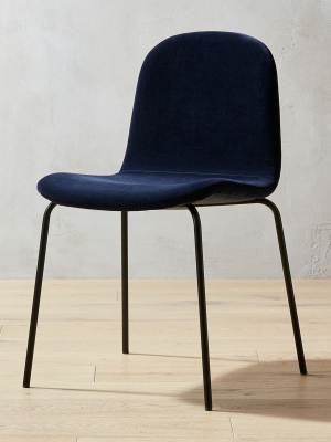 Primitivo Navy Blue Velvet Dining Chair