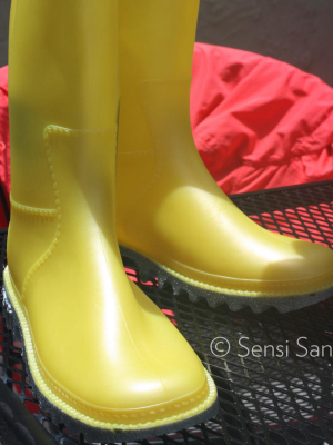 Sensi Sandals Venice Rainboots - Lemon Yellow