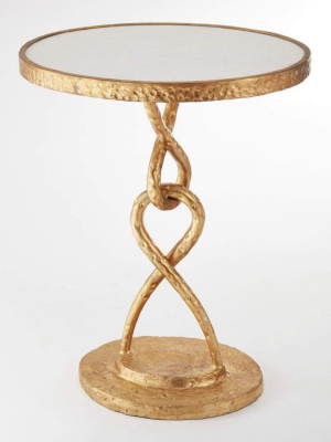 Global Views Loop De Loop Table Gold Leaf