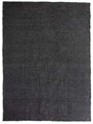 Alvia Outdoor Rug, Heathered Charcoal