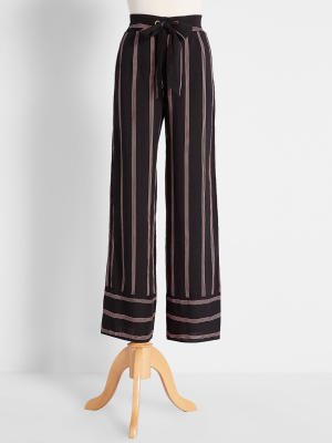 Chasing Stripes Tie-waist Pants