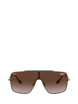 Ray-ban Wings Ii Shield Frame Sunglasses