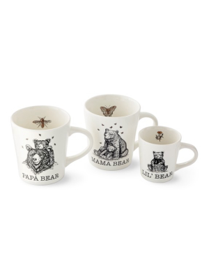 Mama Bear, Papa Bear & Little Bear Mugs