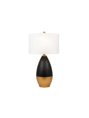 31" Tasha Table Lamp Black - Cresswell Lighting